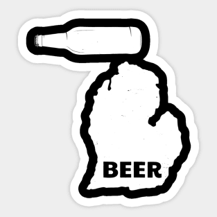 Beer Michigan TShirt State Brewery Brewing Craft Brew Gift Sticker